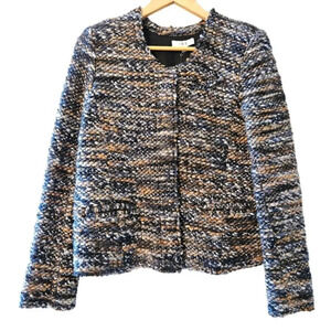 IRO Molly Bouclé Tweed Cropped Wool Blended Classic Jacket Size EU 40 US 8